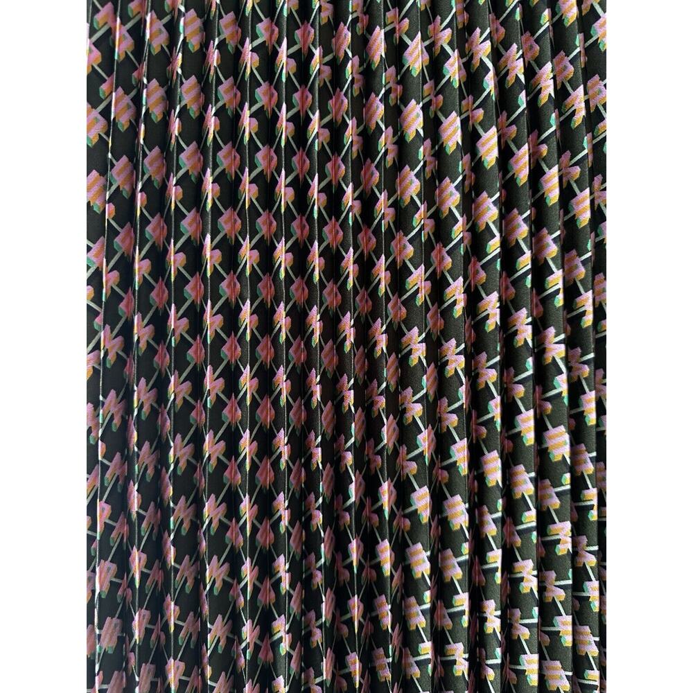 Scotch & Soda Black and Pink Pleated Midi Skirt - Picture 4 of 11